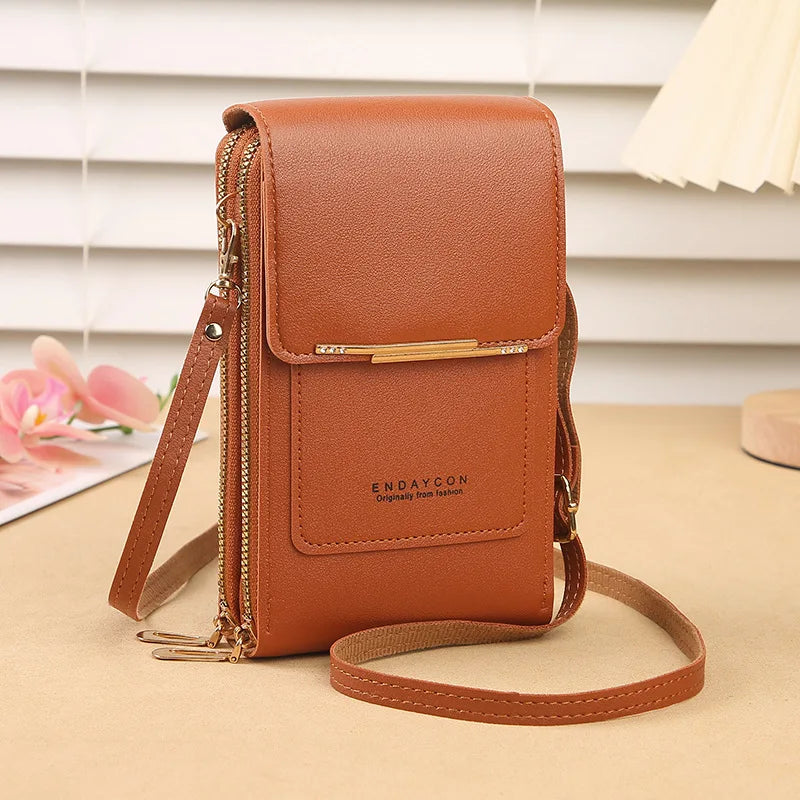 Crossbody Bag with Touchscreen – Phone Holder & Card Pocket