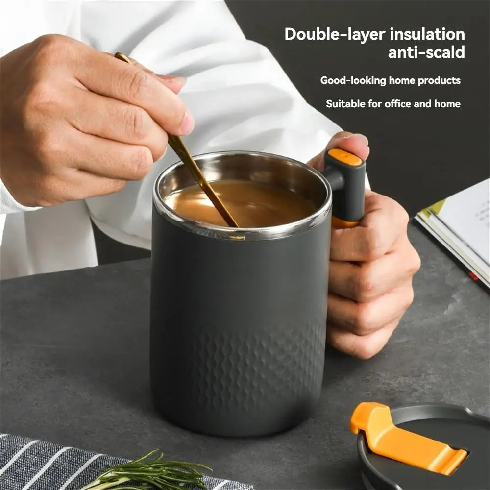304 Stainless Steel Double-Layer Tea & Coffee Mug