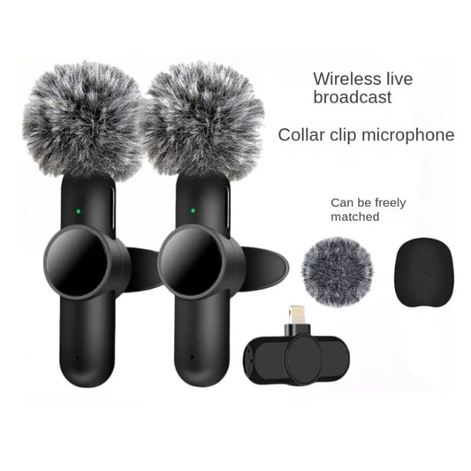 Wireless Lavalier Microphone for iPhone & Android