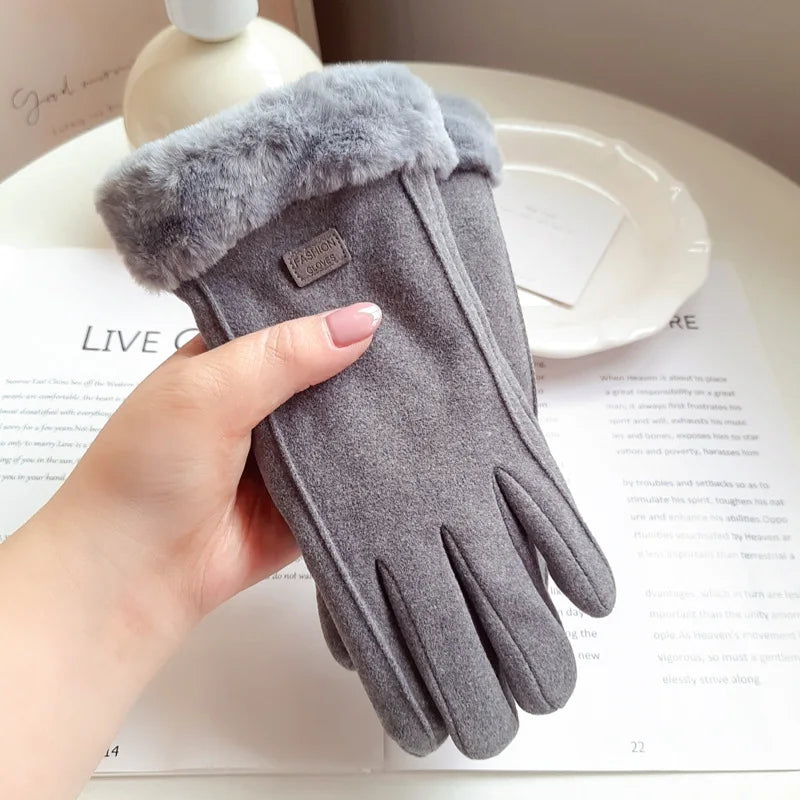 Women’s Winter Plush Touchscreen Gloves