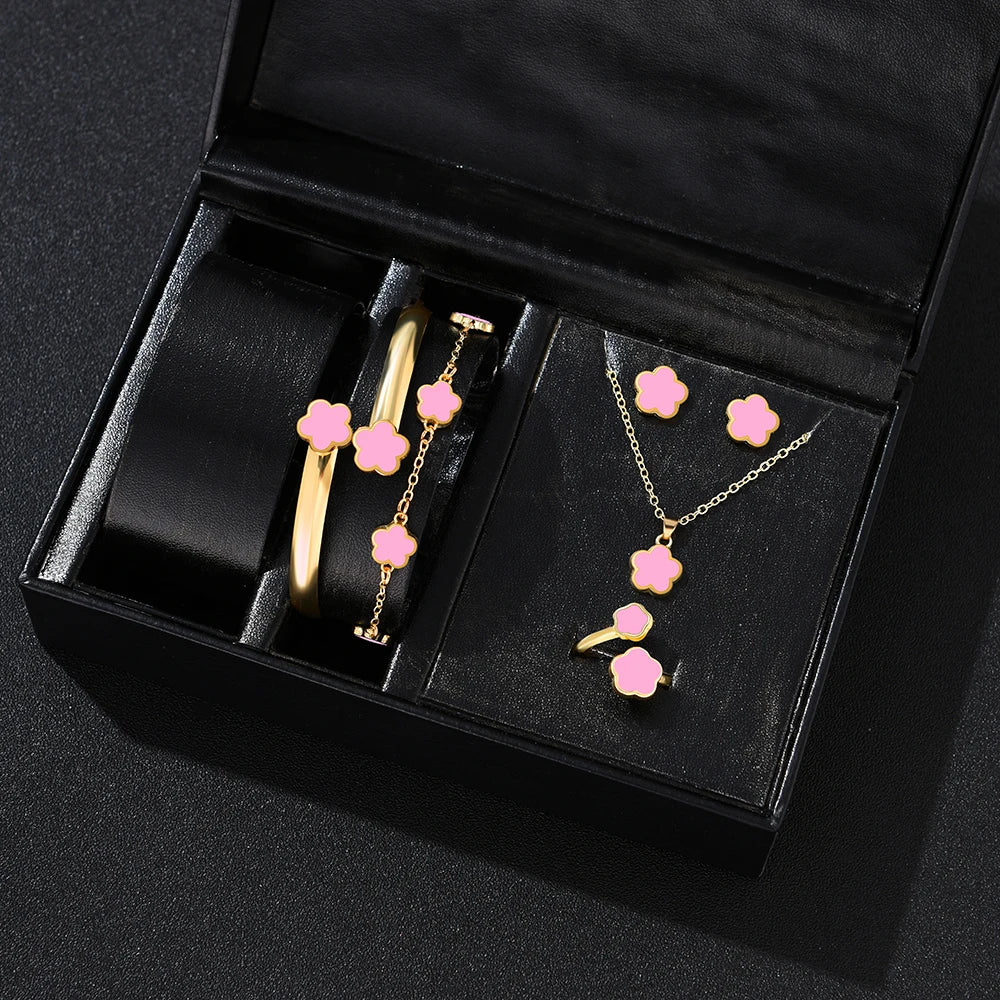 Lucky Flower 5-Piece Jewelry Set