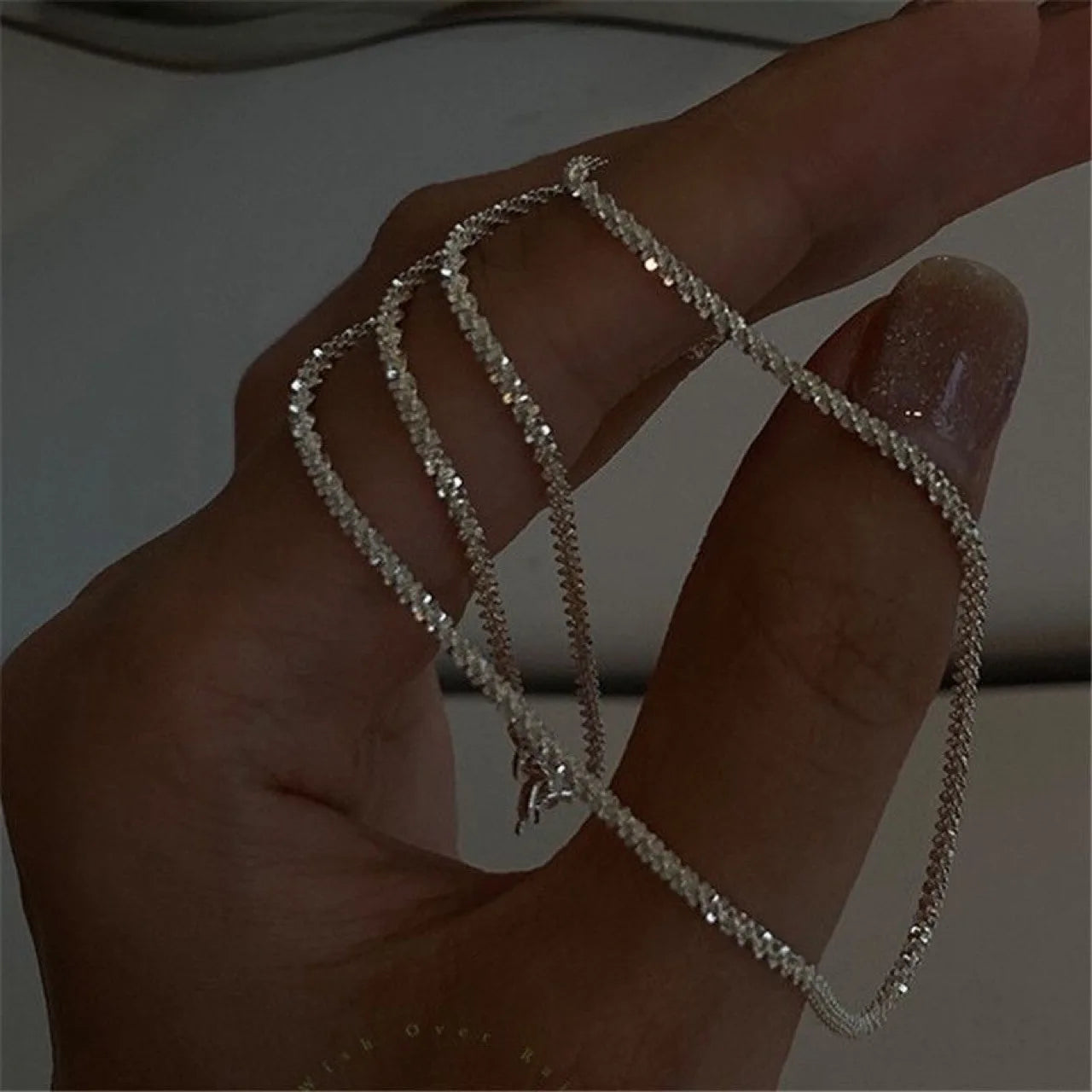 Silver Necklace & Bracelet Set with Star Design
