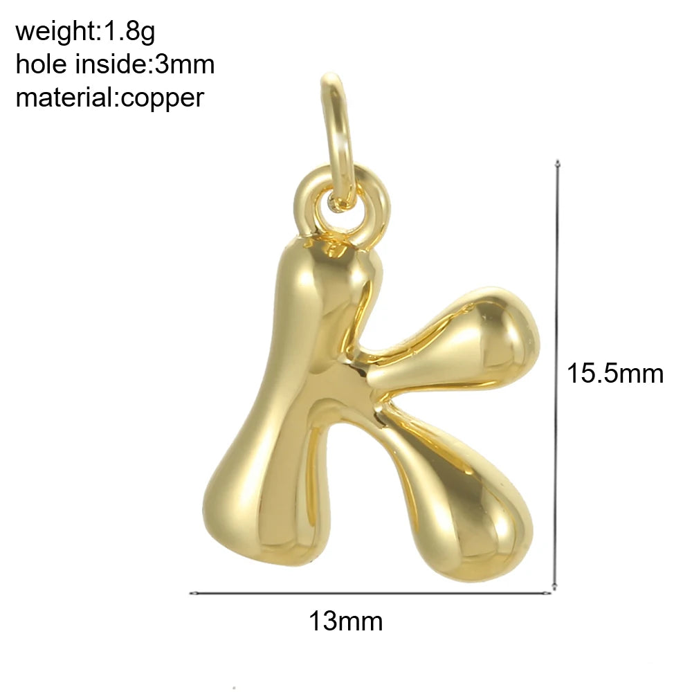 Mini Initial Bubble Pendant – Solo Pendant, Customizable