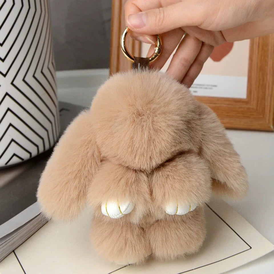 Women's Rabbit Fur Keychain