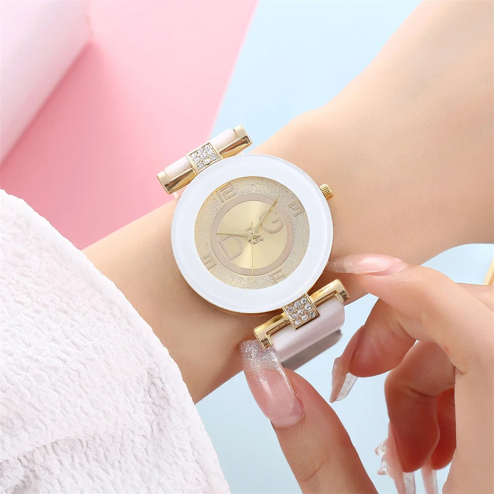 Ladies Large Dial Quartz Sport Watch