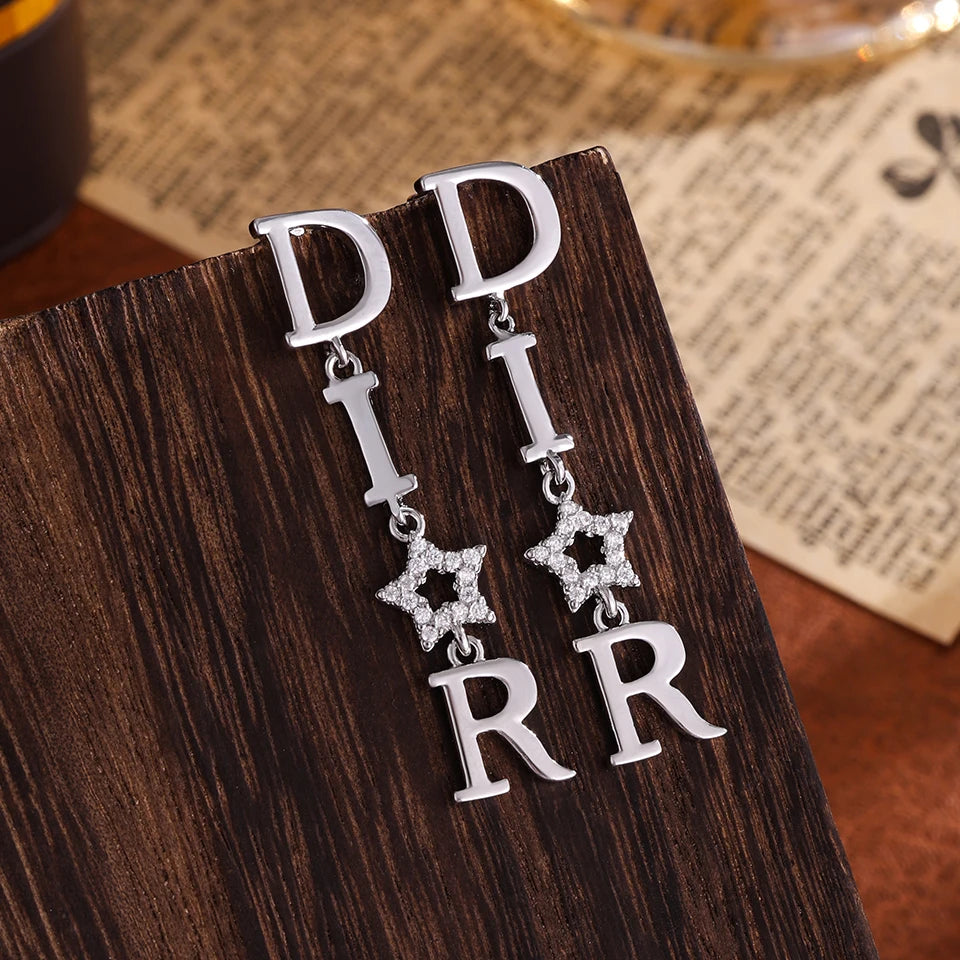 Korean Pearl Drop Hoop Earrings for Women