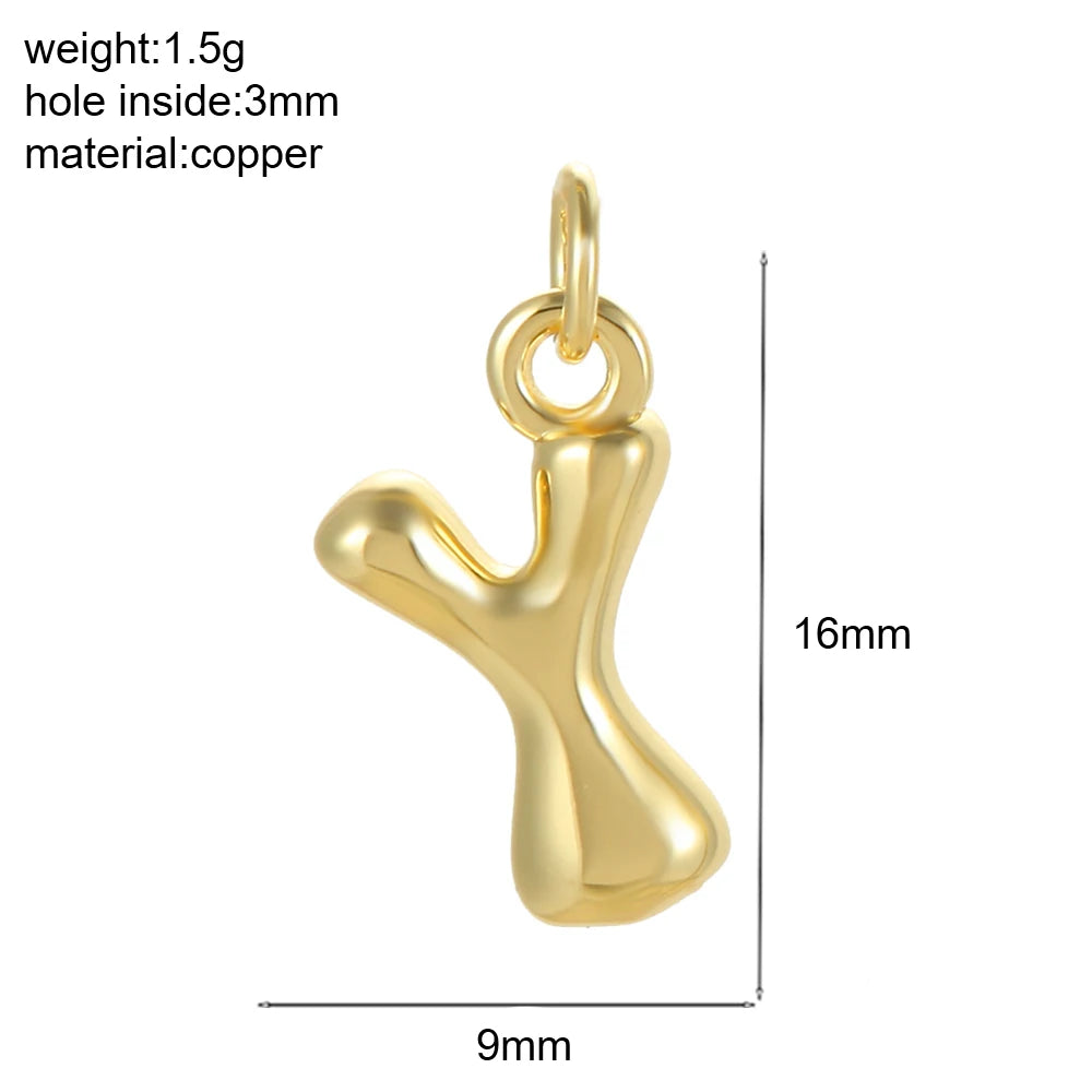 Mini Initial Bubble Pendant – Solo Pendant, Customizable