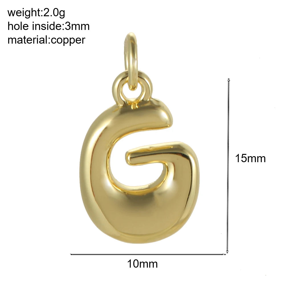 Mini Initial Bubble Pendant – Solo Pendant, Customizable