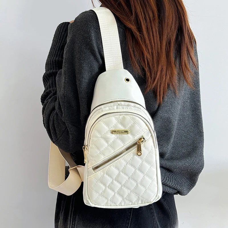 Unisex Neutral Style Backpack – Multicolor Nylon