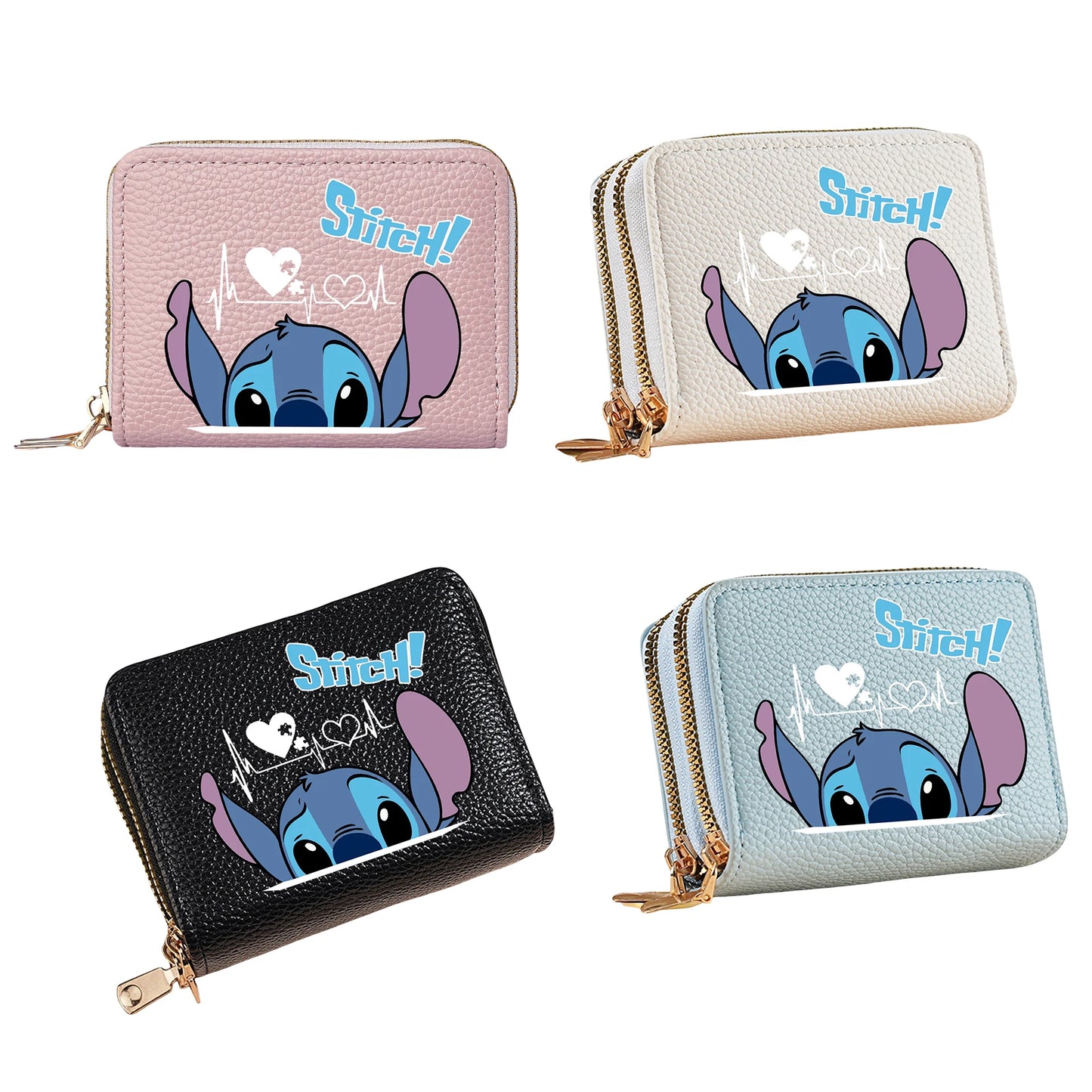 PU Leather Wallet – Stitch Design, Double Closure