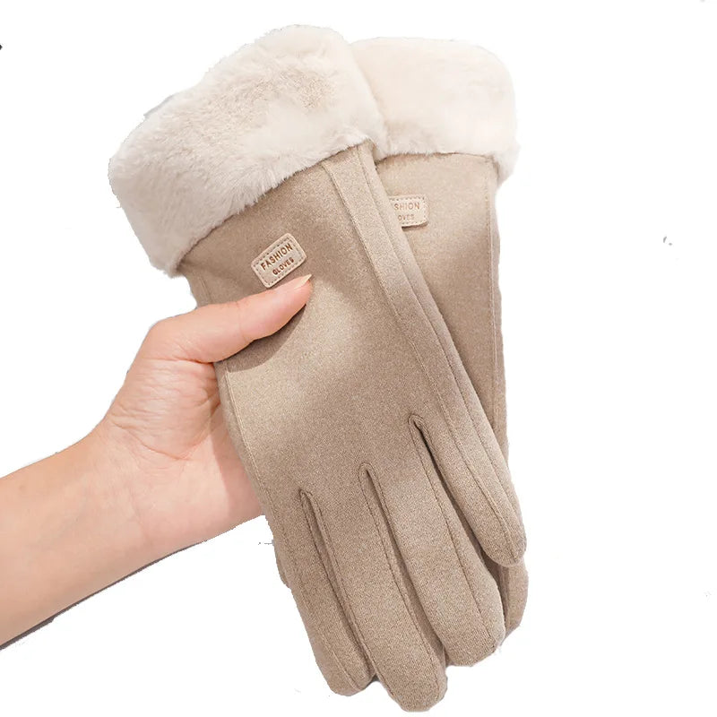 Women’s Winter Plush Touchscreen Gloves