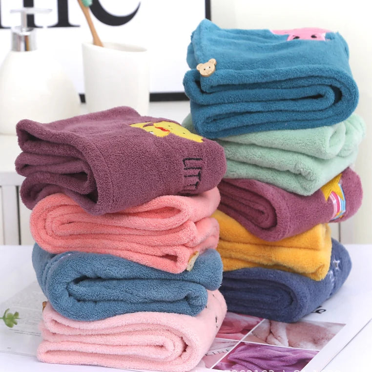 Coral Fleece Quick-Dry Hair Towel Cap