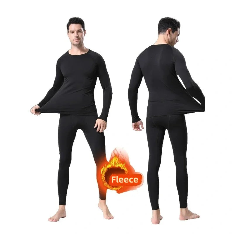 Men’s Thermal Fleece Leggings – Warm Compression Pants