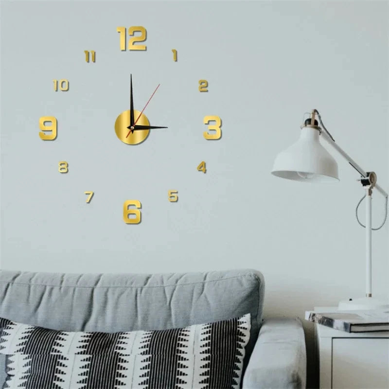Luminous 3D Digital Wall Clock