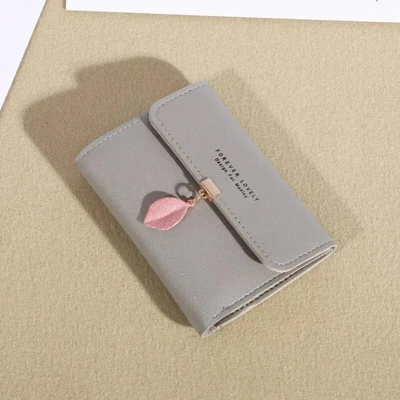 Korean Style Small Tri-Fold Wallet – Coin & Money Clip