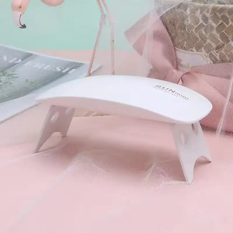 Mini UV LED Nail Lamp 6W – Portable and Foldable Gel Nail Dryer