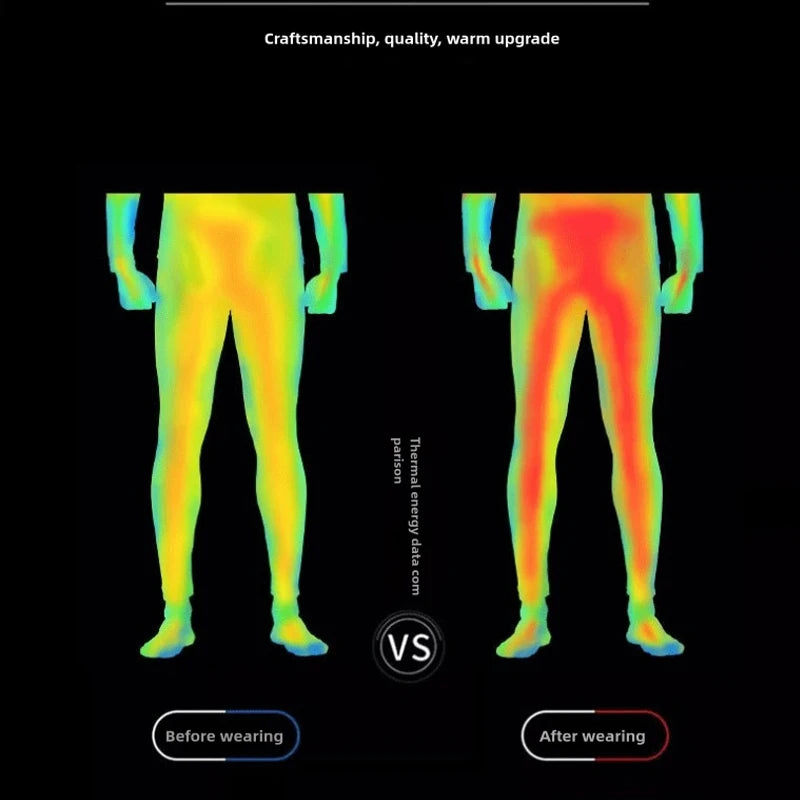 Men’s Thermal Fleece Leggings – Warm Compression Pants