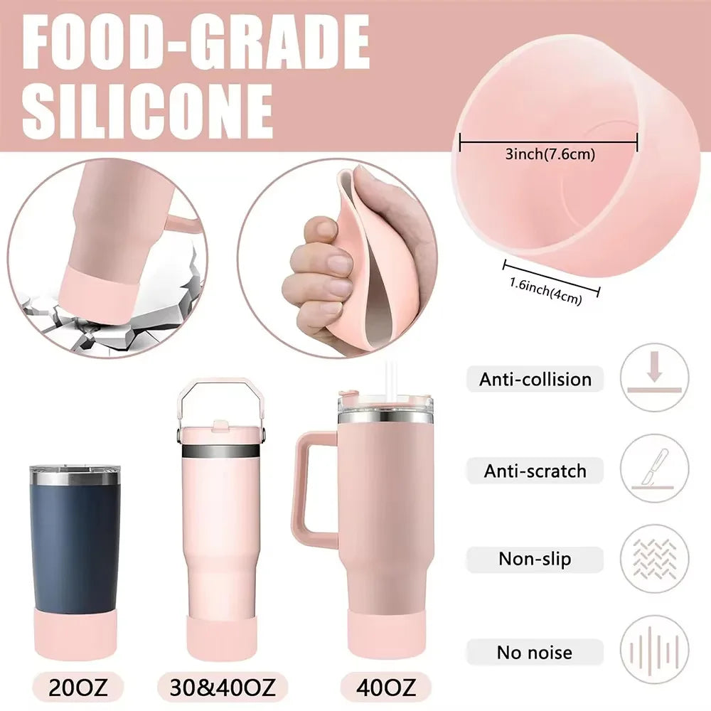 9-Piece Stanley Cup Accessory Set with Lids, Straws & Flower Charm.