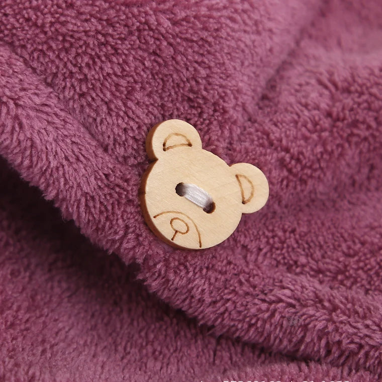 Coral Fleece Quick-Dry Hair Towel Cap