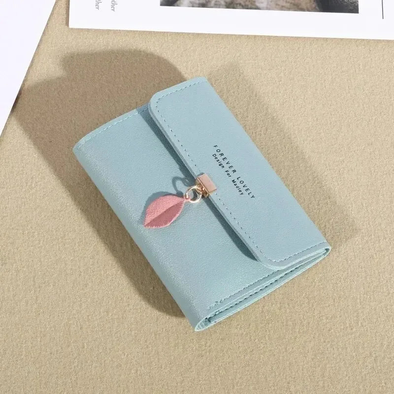 Korean Style Small Tri-Fold Wallet – Coin & Money Clip