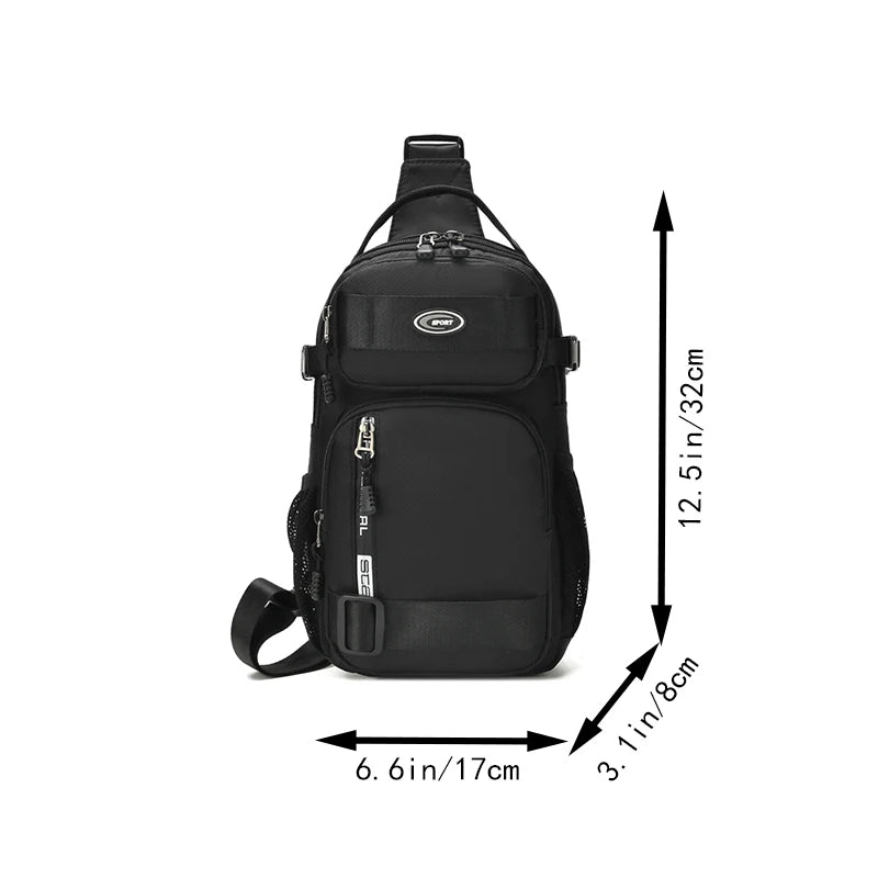 Men’s Crossbody Riding Backpack – Lightweight & Large Capacity